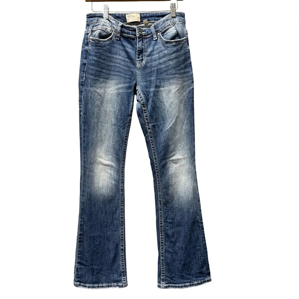 BKE Jeans Womens 27 (29x30 ACTUAL) Stella Bootcut Blue Denim Faded Wash